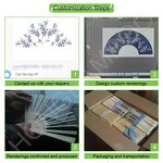 DIY Folding Fan Supplier - OEM Large Silk Fan Custom Logo Handmade