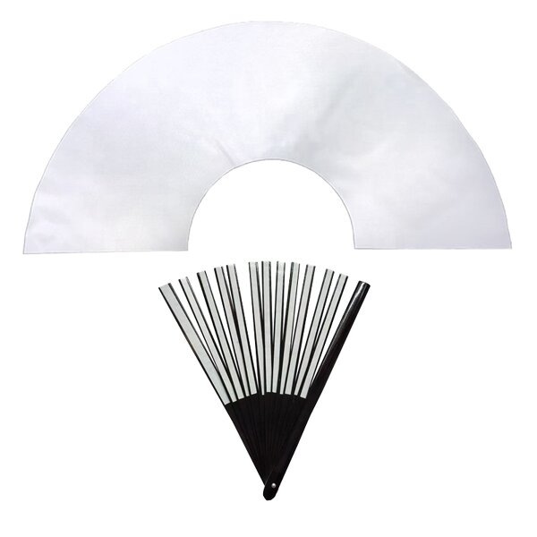Sublimation Clack Fan Supplier - OEM 13 Inch Blank Polyester Folding Fan