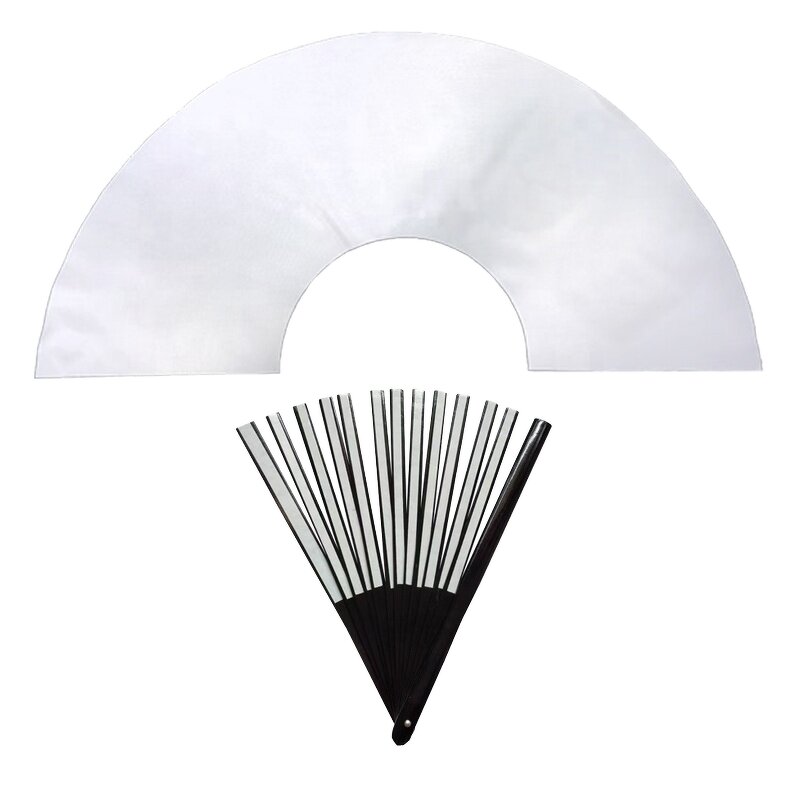 Sublimation Clack Fan Supplier - OEM 13 Inch Blank Polyester Folding Fan
