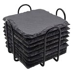 Stone Coasters Factory - OEM Non Slip With Holder Handmade Natural Mug Mat