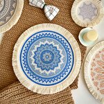 Cotton Placemat Supplier - OEM Mandala Round Bohemian Tassel Pad Dining