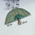 Straw Fan Manufacturer - OEM Hand-woven Decorative Semicircular Cooling Fan