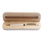 Bamboo Gift Set Supplier - OEM New Design UV Printing Pen Holder Set