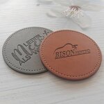 Leather Coasters Supplier - OEM Customizable Logo Easy to Clean Tea Pad