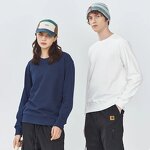 Solid Color Hoodie Factory - OEM Winter Trendy Crew Neck 100% Cotton Pullover