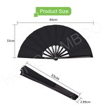DIY Folding Fan Supplier - OEM Large Silk Fan Custom Logo Handmade