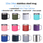 Vacuum Insulated Mug Factory - OEM Hot Sale Customized Logo 12oz 14oz Cup