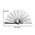 Sublimation Clack Fan Supplier - OEM 13 Inch Blank Polyester Folding Fan
