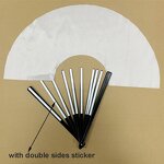 Sublimation Fan Blanks Factory - OEM Plastic Ribs Clack Hand Fan Material