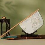 Chinese Style Fan Supplier - OEM Creative Classical Ginkgo Leaf Pattern