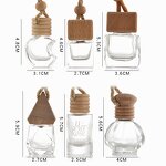 Car Air Freshener Manufacturer - OEM Hanging Empty Pendant Clear Glass Vials