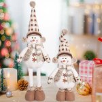 Santa Snowman Doll Supplier - OEM Christmas Adjustable Extendable Plush Doll