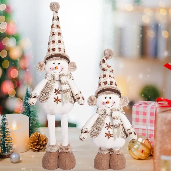 Santa Snowman Doll Supplier - OEM Christmas Adjustable Extendable Plush Doll
