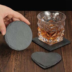 Japanese Slate Coasters Manufacturer - OEM Nordic Whiskey Themed Glass Mats