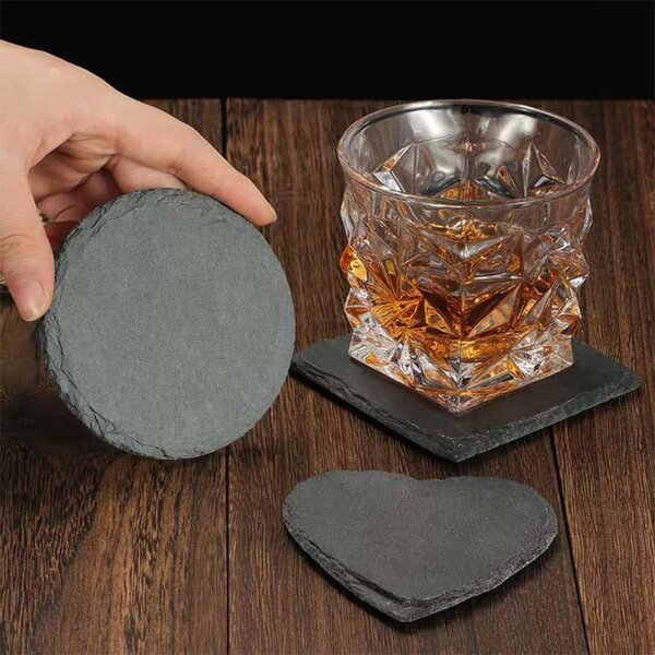 Japanese Slate Coasters Manufacturer - OEM Nordic Whiskey Themed Glass Mats