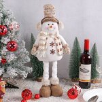Telescopic Snowman Doll Manufacturer - OEM Cute Soft Santa Claus Elk Decoration
