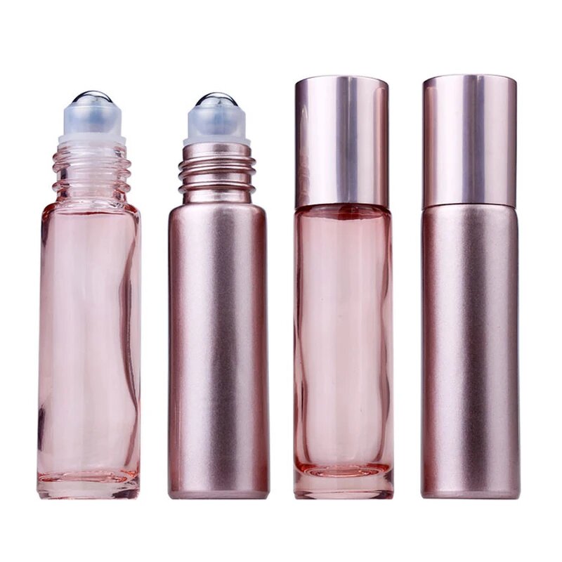 Roll on Bottle Factory - OEM 10ml Pink Thick Glass Essential Oil Roller