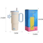 Stainless Steel Cup Manufacturer - OEM Modern Handle Insulated 500ml Travel Mug