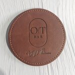 Leather Coasters Supplier - OEM Customizable Logo Easy to Clean Tea Pad