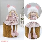 Pink Plush Christmas Decor Supplier - OEM New Boy Girl Desktop Ornaments Gifts