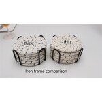 Cotton Rope Coasters Supplier - OEM 6pcs Handmade Braided Coaster Set