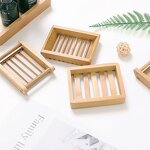 Bamboo Soap Dish Supplier - OEM Wooden Natural Soap Tray Holder Storage Box