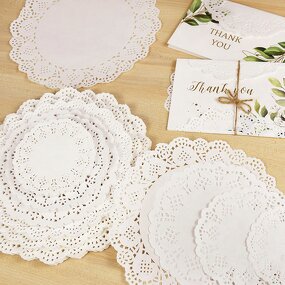 Lace Paper Doilies Factory - OEM 100pcs White Placemats Gift Wrap Crafts