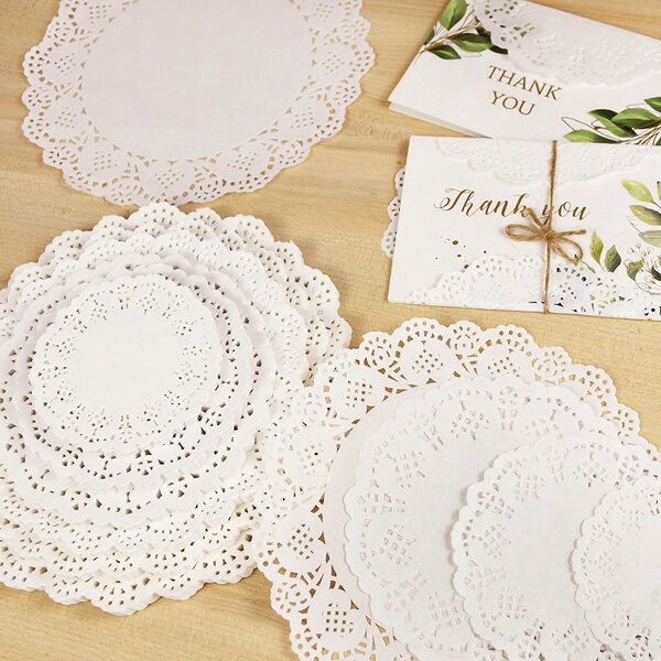 Lace Paper Doilies Factory - OEM 100pcs White Placemats Gift Wrap Crafts