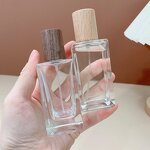 Perfume Atomizer Bottle Manufacturer - OEM 30/50ml Glass with Beech Lid Travel