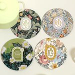 Rubber Coasters Manufacturer - OEM 12cm Heat Resistant Tea Cup Mat Decor