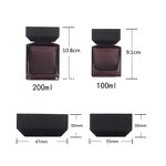 Perfume Bottle Factory - OEM Rectangle 50ml 100ml Crimp Spray Amber Bottle