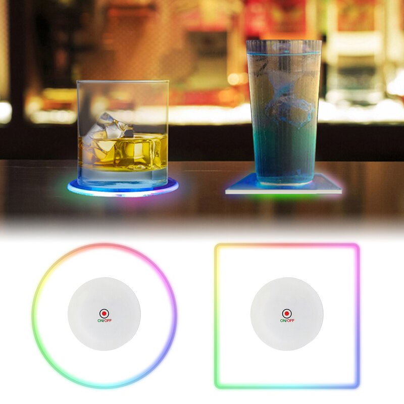 Led Coaster Manufacturer - OEM Cup Holder Mug Stand Light Bar Placemat