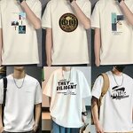 Men's T-shirt Manufacturer - OEM Wholesale Cotton Loose Round