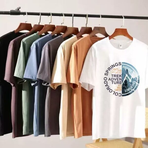 Men's T-shirt Factory - OEM Custom Cotton Puff Print Oversized