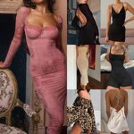 Summer Dress Manufacturer - OEM Wholesale Printed Elastic Retro