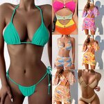 Swimsuit Manufacturer - OEM Wholesale Three Piece Bikini Ribbed