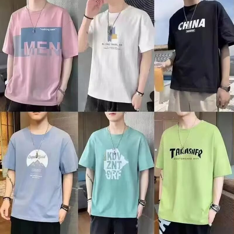 Men's T-shirt Manufacturer - OEM 2025 Summer Brand Trend Stock