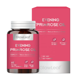 GlowLeaf Evening Primrose Oil Softgel Capsule Hormone Maintenance Ovaries Health 1300mg Evening Primrose Oil Capsules Softgel