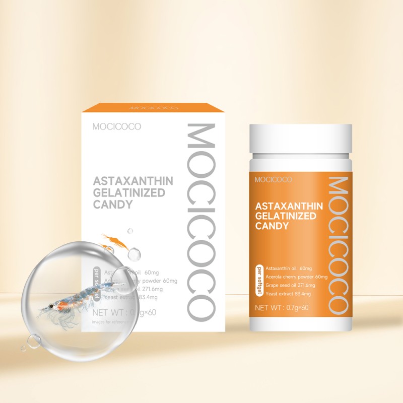 OEM Astaxanthin Softgel Skin Whitening Capsules Natural Astaxanthin Oil Dietary Supplements 12mg Astaxanthin Capsule