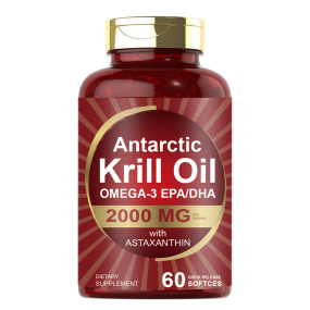 Acorn OEM 2000mg Omega-3 Astaxanthin Soft Gel Antioxidant EPA DHA Heart Joint Support Antarctic Krill Oil Softgels