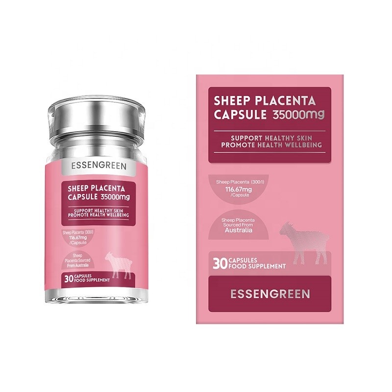ACORN Sheep Placenta Extract Capsule for Women Health Beauty Skin Whitening Immune Support Sheep Placenta Softgel Supplement