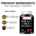 ACORN OEM ODM Energy Support Shilajit Supplement Manufacturer Naturel Shilajit Pur Tablets