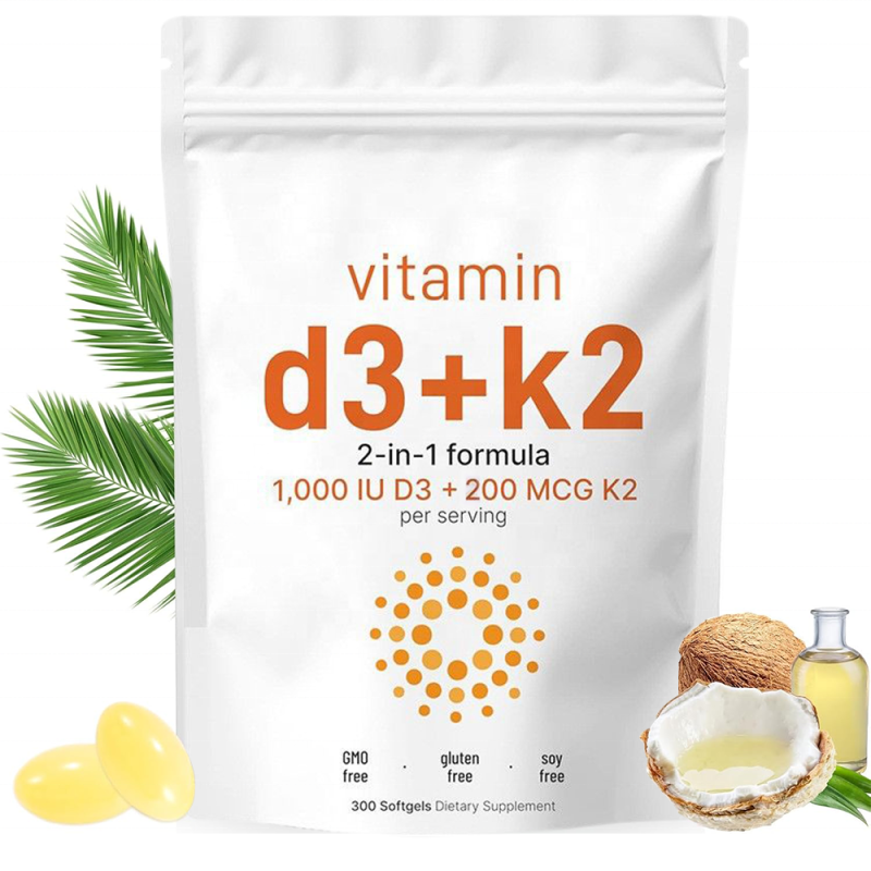 ACORN Multi Vitamin D3k2 Supplement Capsules Softgel with Coconut Oil Strong Joint Support Calcium Vitamin D3 K2 Softgel Capsule