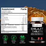 ACORN OEM ODM Energy Support Shilajit Supplement Manufacturer Naturel Shilajit Pur Tablets