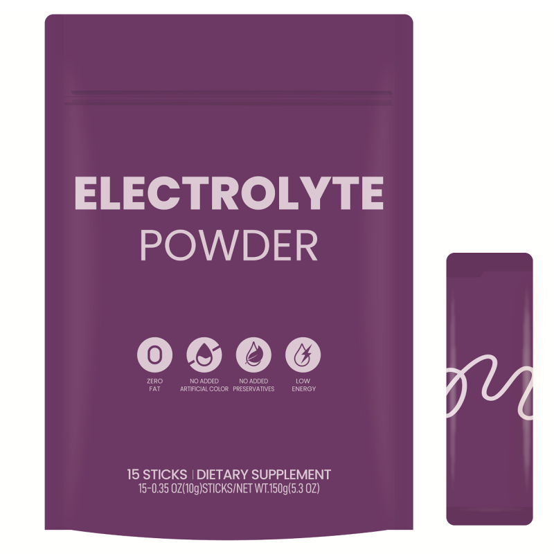 Acorn Hydration Powder Electrolyte Flavored Electrolyte Powder Packets Electrolyte Bubble Powder Grape Flavor