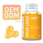 Glowleaf Vegan Turmeric Curcumin Gummies Vitamin C Gummy Supplements Turmeric Ginger Gummies