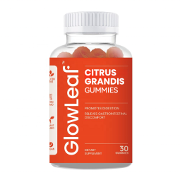GlowLeaf  Vegan Gummies Supplement Throat Soothing Vegan Gummies Citrus Grandis Gummies