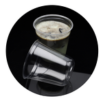 Plastic Cup for Pet Supplier - OEM 89 Caliber 1000 Pieces U-Shaped Lid