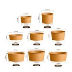 Paper Soup Bowl Factory - OEM Factory Price 1000ml Food Grade Kraft