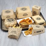Hamburger Packaging Box Supplier - OEM Disposable Foldable Fried Chicken Platter